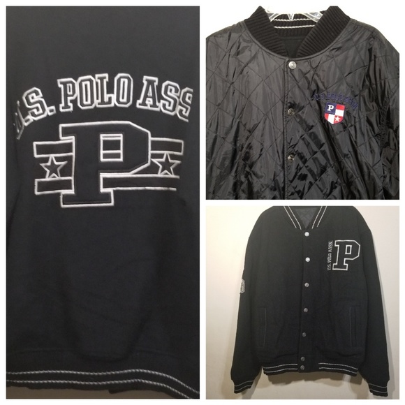 us polo reversible bomber jacket